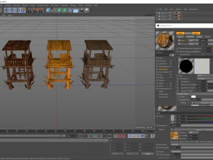 wooden tower 3D Model