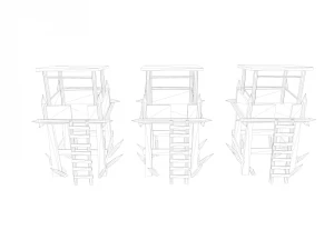 wooden tower 3D Model