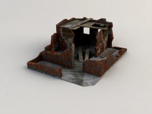 destroyed house 3D Model