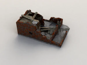 destroyed house 3D Model