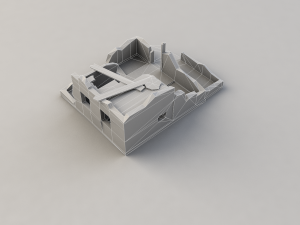 destroyed house Modelo 3D