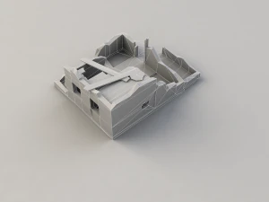 destroyed house 3D Model