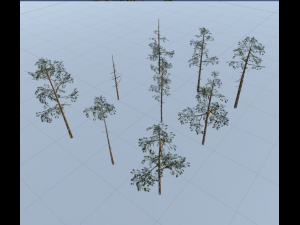 scots pine trees package Modèle 3D
