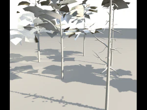 scots pine trees package 3D Model