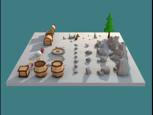 stones and buried treasure 3Dモデル