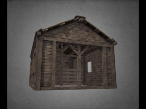 wooden house 3D Модель
