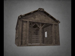 wooden house 3D Model
