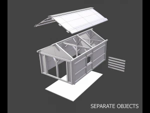 wooden house 3D Model