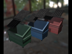 dumpsters Model 3D