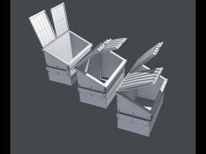 dumpsters Model 3D