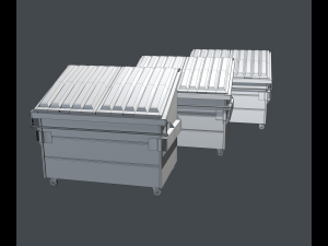 dumpsters Model 3D