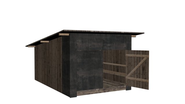 garage 3D Model .c4d .max .obj .3ds .fbx .stl .blend 
