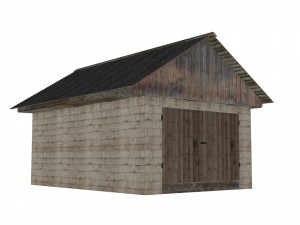 brick garage 3D Model