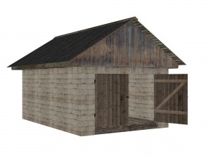 brick garage 3D Model