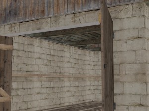 brick garage 3D Model