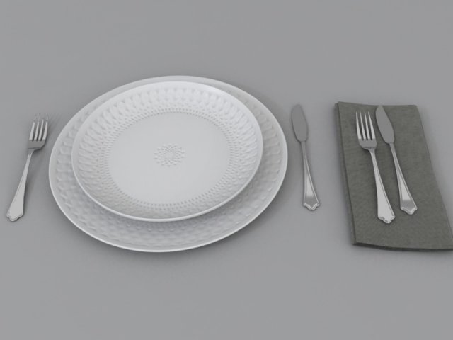 cutlery 3Dモデル .c4d .max .obj .3ds .fbx .stl .blend 