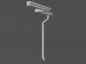 odpływ wody z dachu Model 3D