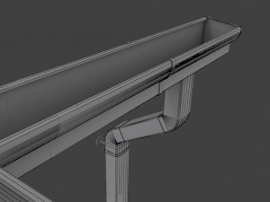 roof water drain 3D Model