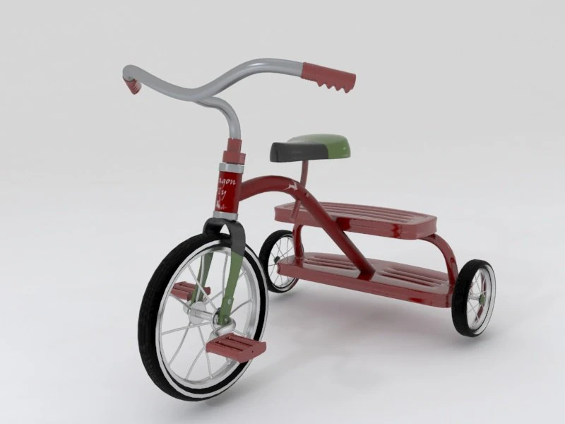 toy bike 3D Model .c4d .max .obj .3ds .fbx .stl .blend