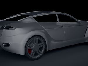 ford iosis 2005 with tire rigging animated 3Dモデル