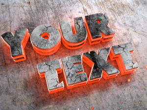 your text 3D मॉडल