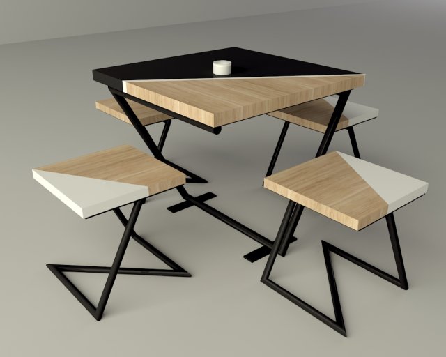 table Model 3D .c4d .max .obj .3ds .fbx .stl .blend 
