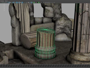 3d temple ruins 3D Model