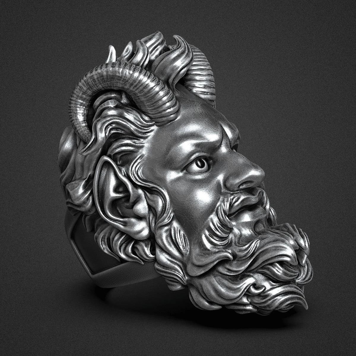 Demon ring 3D print model 3D Print Model .c4d .max .obj .3ds .fbx .stl .blend 