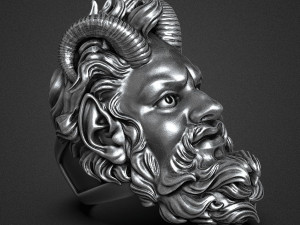 Demon ring 3D print model 3Dプリントモデル