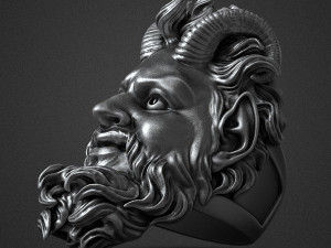 Demon ring 3D print model Modelo de Impressão 3D