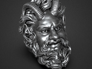 Demon ring 3D print model Modelo de Impressão 3D