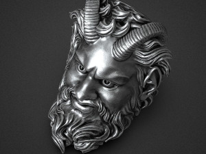 Demon ring 3D print model Modelo de Impressão 3D