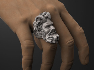 Demon ring 3D print model Modelo de Impressão 3D