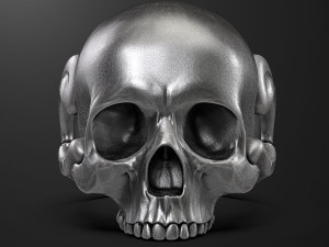 Skull ring 3D print model 3D Print Model