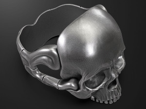 Skull ring 3D print model 3D Print Model