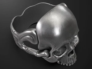 Skull ring 3D print model 3D Print Model