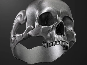 Skull ring 3D print model 3D Print Model