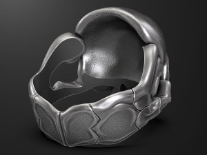 Skull ring 3D print model 3D Print Model