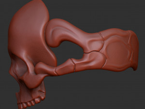 Skull ring 3D print model 3D Print Model