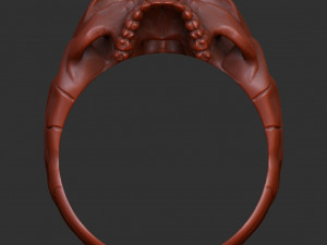 Skull ring 3D print model 3D Print Model