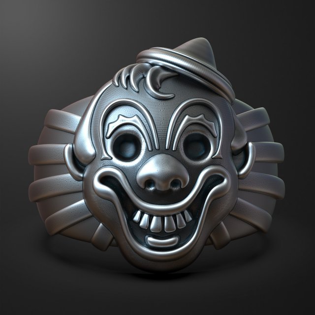 Ring Clown 3D print model Modèles 3D en vedette .c4d .max .obj .3ds .fbx .stl .blend 