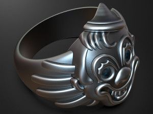 Ring Clown 3D print model Modèles 3D en vedette