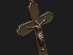 Jesus on the cross 3D print model 3D Baskı Modeli