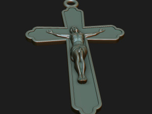 Jesus on the cross 3D print model 3D Baskı Modeli