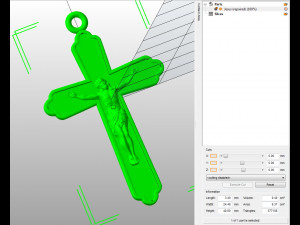 Jesus on the cross 3D print model 3D Baskı Modeli