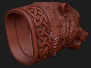 Wolf Head 3D print model 3D Print Model