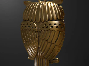 Owl pendant 3D print model 3D Print Model