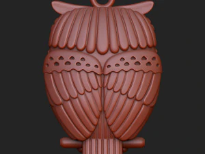 Owl pendant 3D print model 3D Print Model