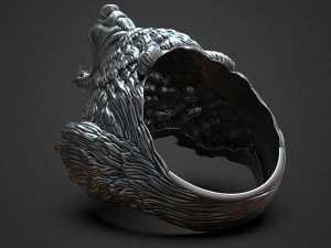 Bear ring 3D print model 3D Print Model