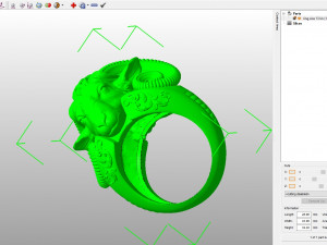 Sheep Head ring 3D print model 3D print model 3D प्रिंट मॉडल